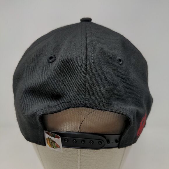 New Era 9Fifty Men's NHL Chicago Blackhawks Snapback Hat Black OSFM Big Logo - Picture 5 of 8